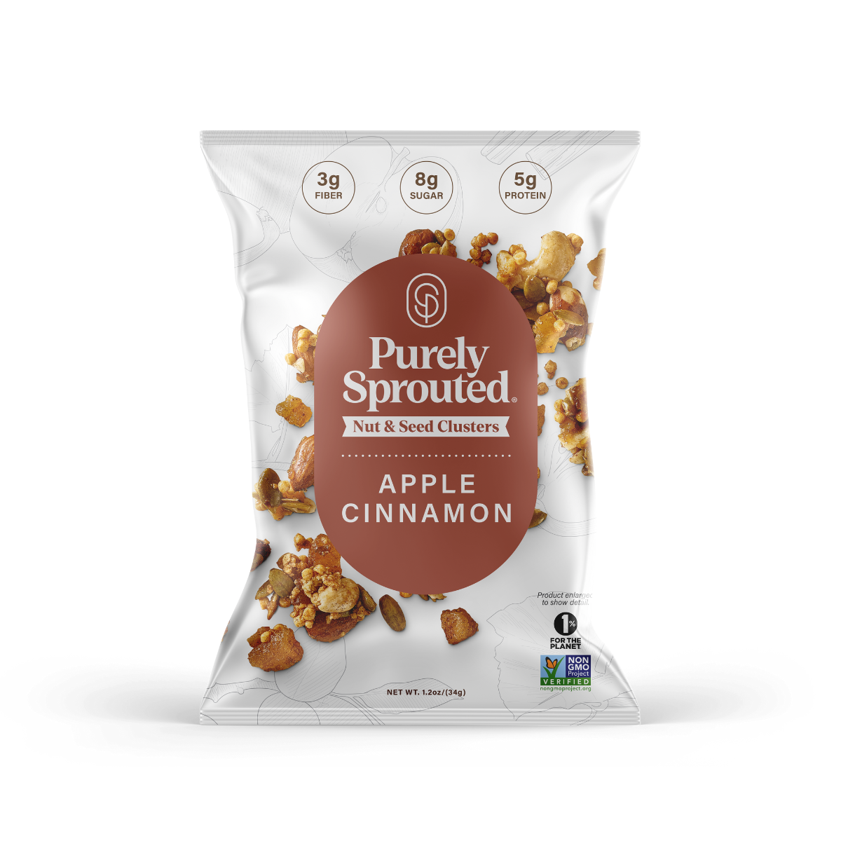Apple Cinnamon, Sprouted Snack Mix