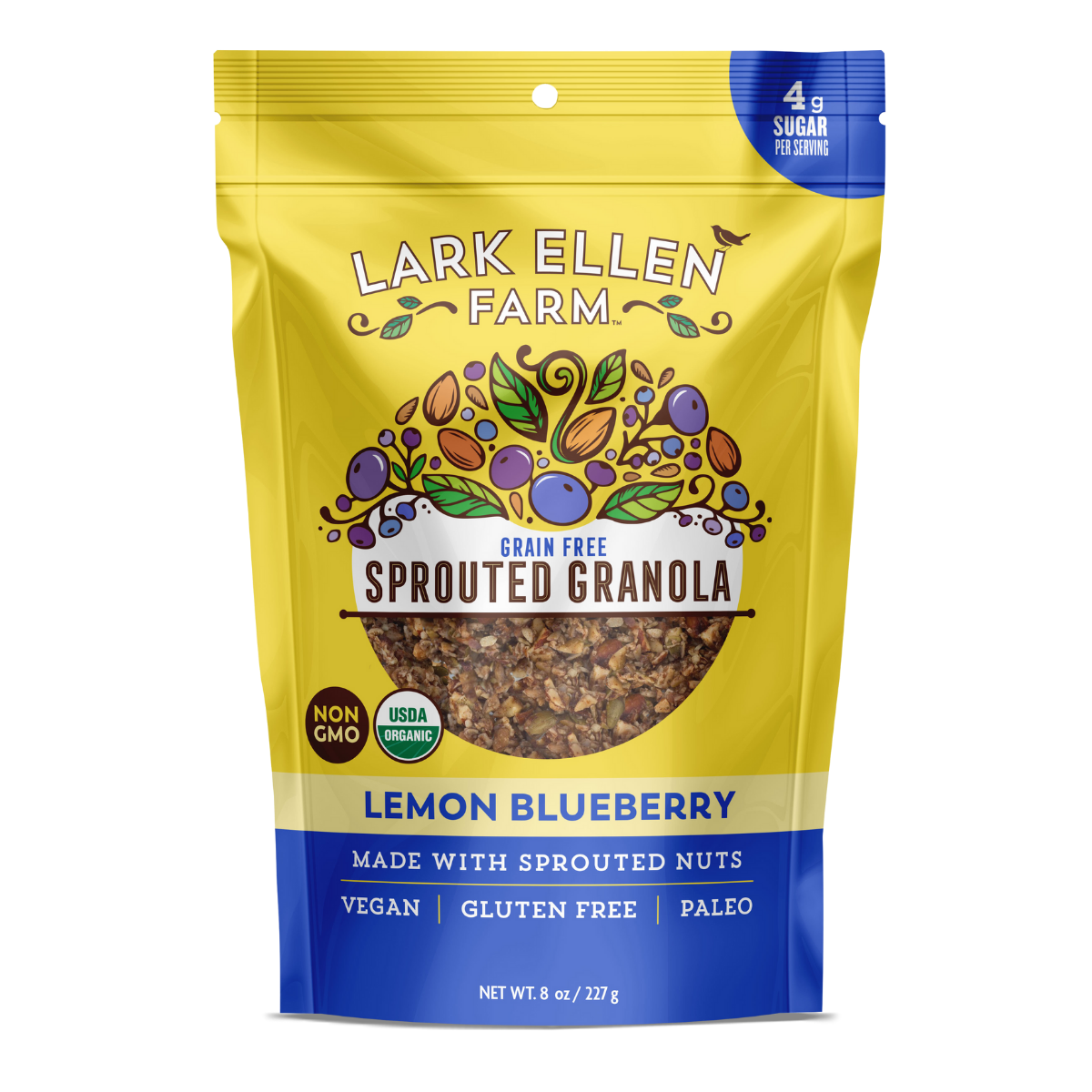 Lemon Blueberry Sprouted Granola