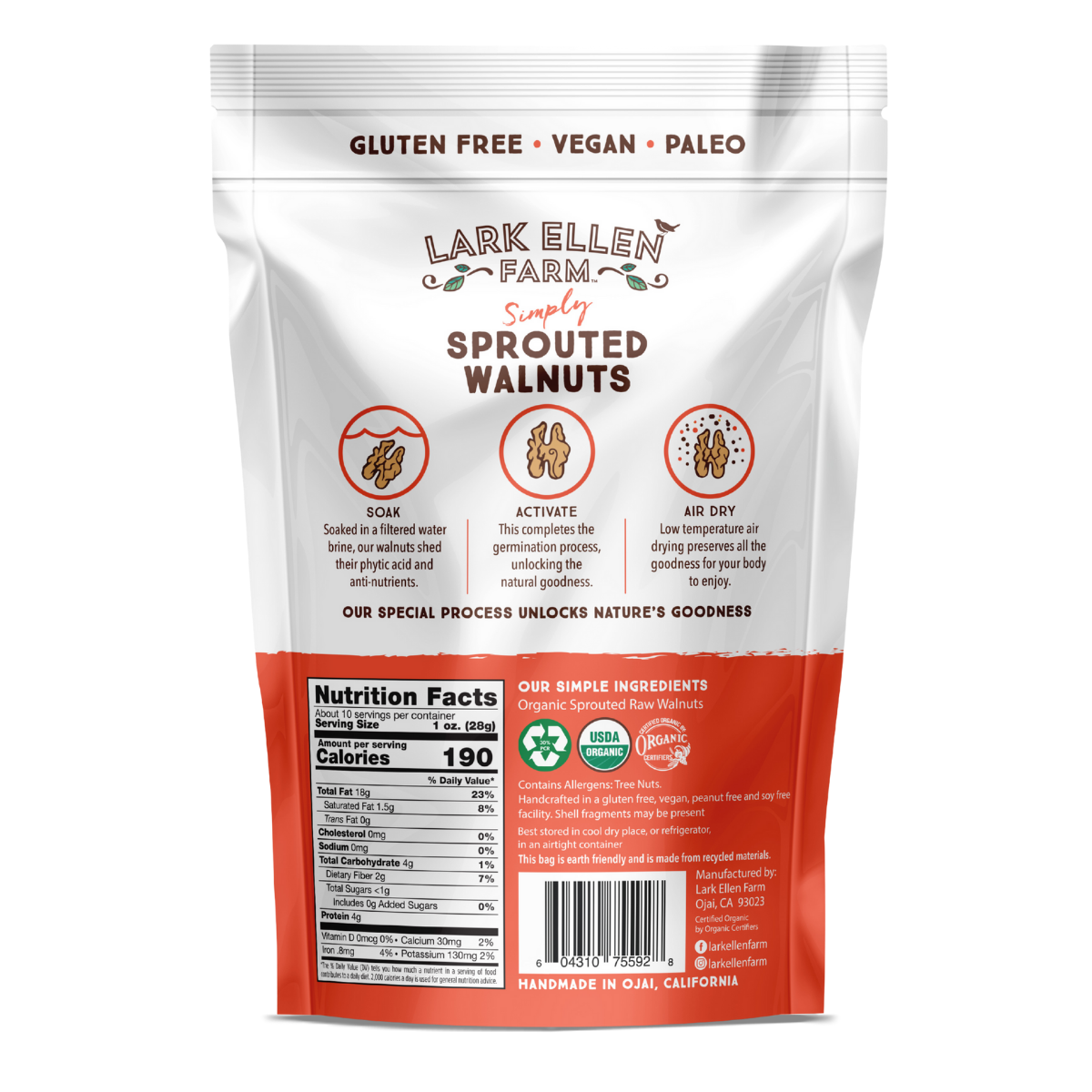 Walnuts, Sprouted Organic