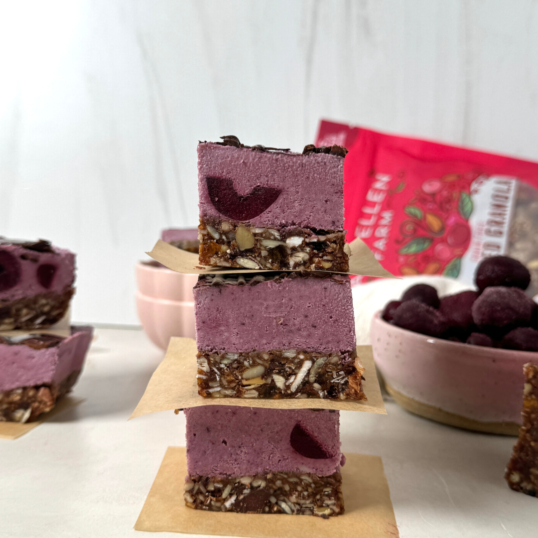 Chocolate Cherry Cheesecake Bars