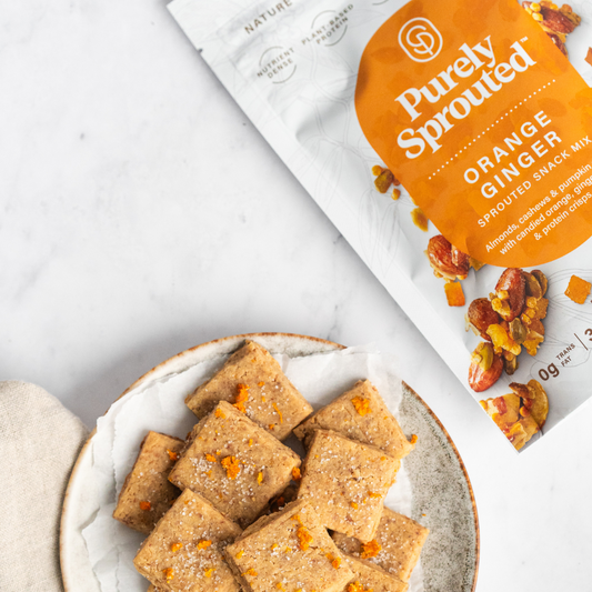 Orange Ginger Shortbread Cookies (Gluten-Free, Vegan)