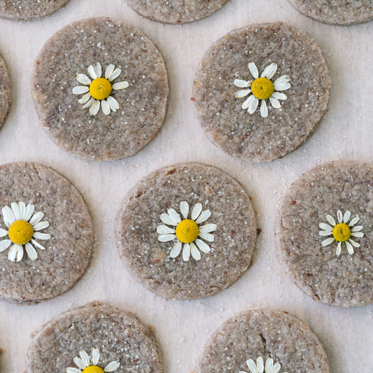 Lemon Blueberry Shortbread Cookies