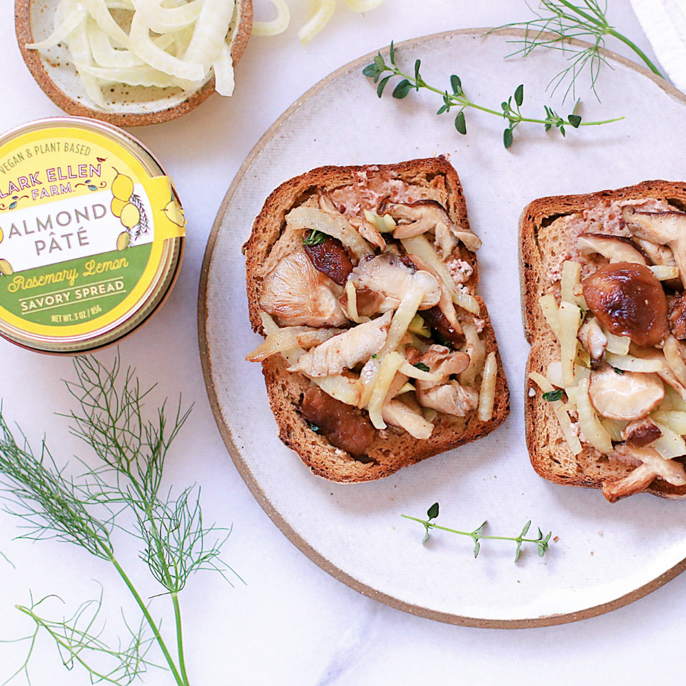 Mushroom & Fennel Toast from Cacao For Coconuts