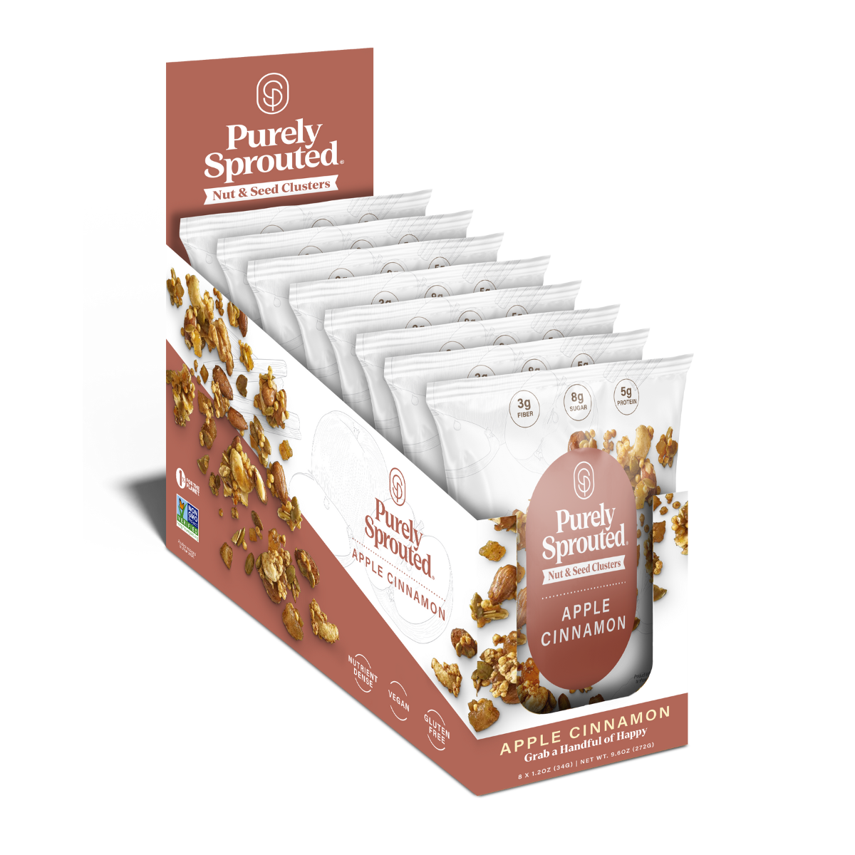 Snack On Our Apple Cinnamon Sprouted Trail Mix.
