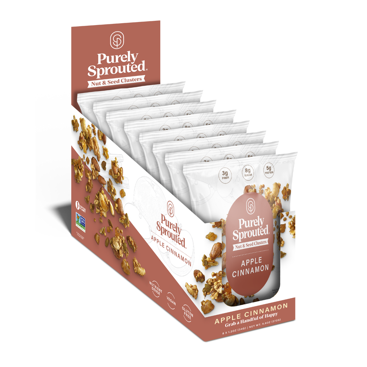 Snack On Our Apple Cinnamon Sprouted Trail Mix.
