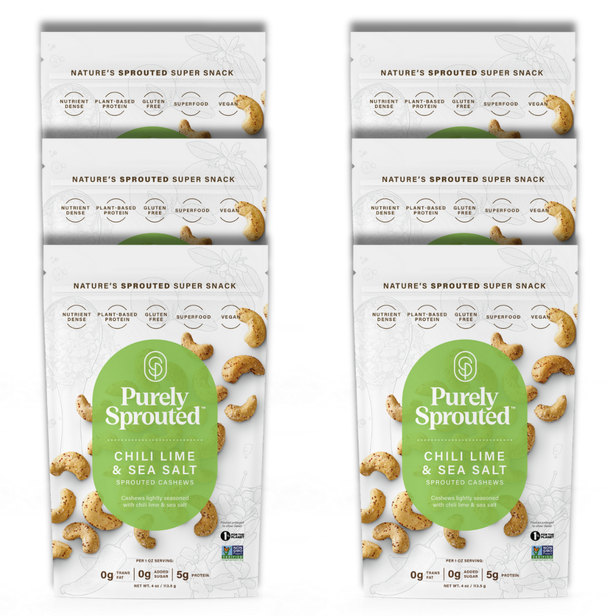 Chili Lime & Sea Salt, Sprouted Cashews