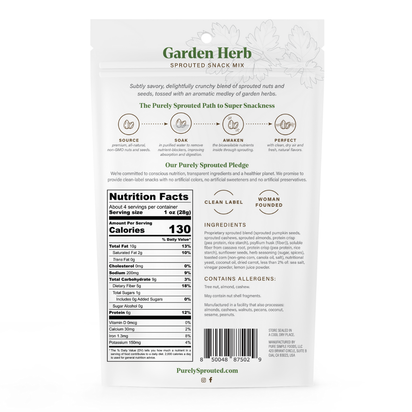 Garden Herb, Sprouted Snack Mix
