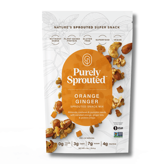 Orange Ginger Sprouted Snack Mix