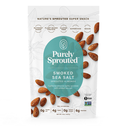 Smoked Sea Salt, Sprouted Almonds