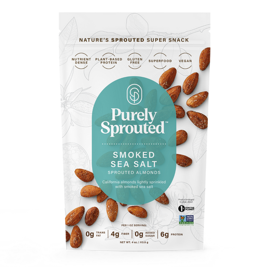 Smoked Sea Salt, Sprouted Almonds