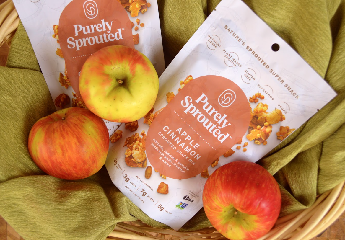 Snack On Our Apple Cinnamon Sprouted Trail Mix.