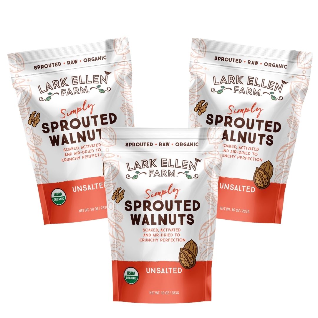 3 pack organic sprouted walnuts