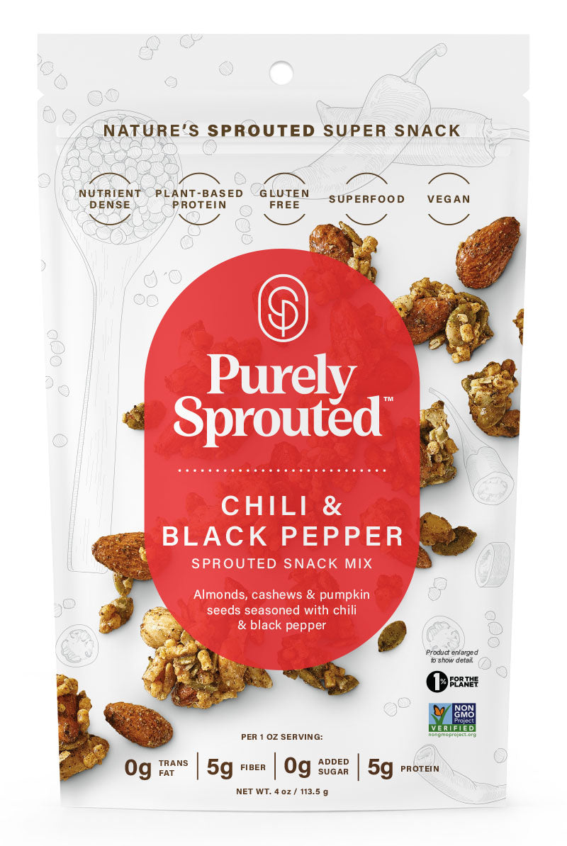 Chili & Black Pepper Sprouted Snack Mix