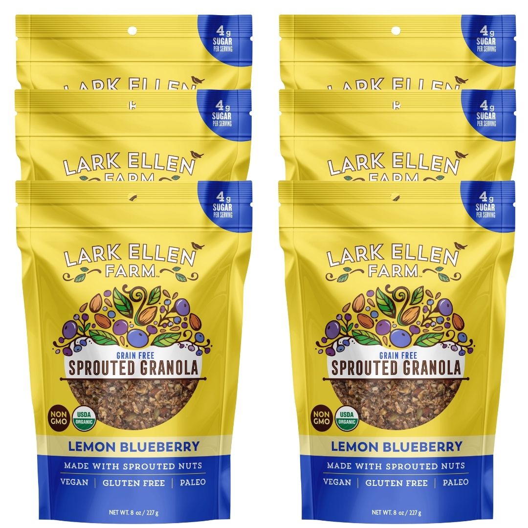 Lemon Blueberry Sprouted Granola (Grain-Free)